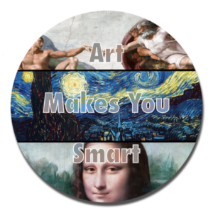 Art Makes You Smart Sticker